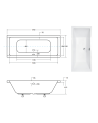 Baignoire EMILIA ultra-slim 155/165/170/175/180/190 cm