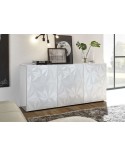 Buffet LUTHER en blanc 3 portes 181x84x42 cm
