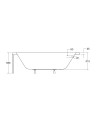 Baignoire TRINITA avec tablier 150/160/170 x 75