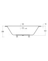 Baignoire HILIO SLIM 150/160/170/180  DROITE