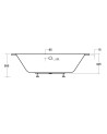 Baignoire HILIO SLIM 150/160/170/180  DROITE