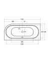 Baignoire HILIO SLIM 150/160/170/180  GAUCHE