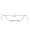 Baignoire HILIO SLIM 150/160/170/180  GAUCHE