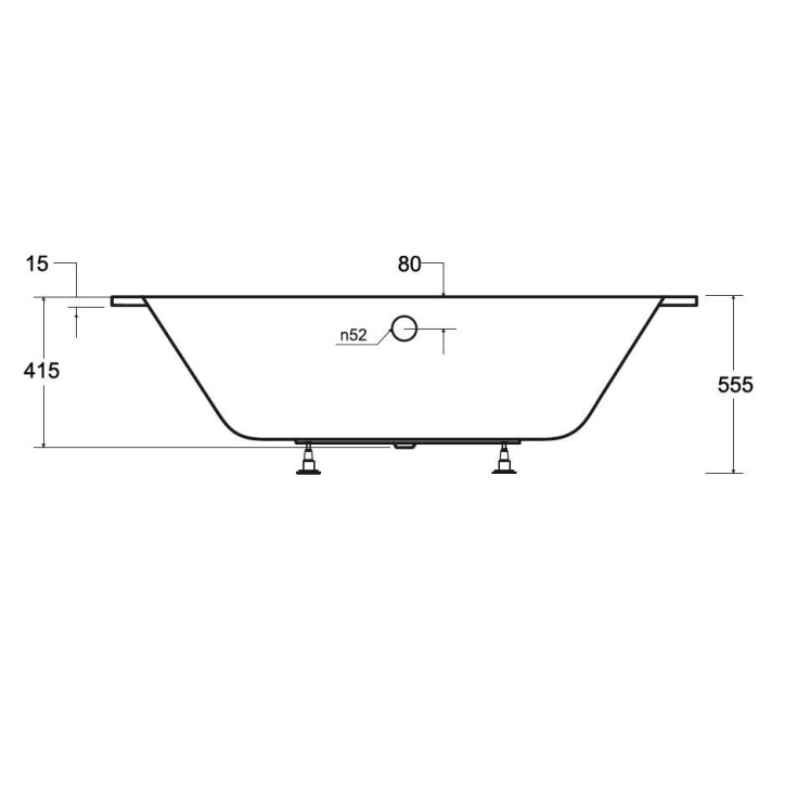 Baignoire HILIO SLIM 150/160/170/180 GAUCHE Baignoire HILIO SLIM 150/160/170/180 GAUCHE