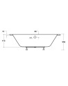 Baignoire HILIO SLIM 150/160/170/180  GAUCHE