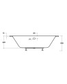 Baignoire HILIO SLIM 150/160/170/180  GAUCHE
