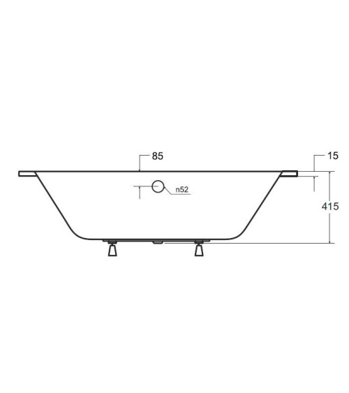 Baignoire VITAL slim 150/160/170/180 cm