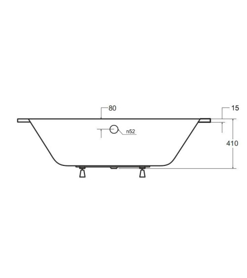 Baignoire VITAL slim 150/160/170/180 cm