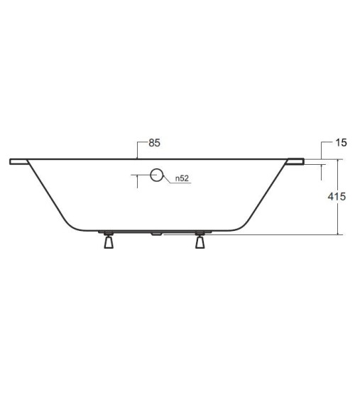 Baignoire VITAL slim 150/160/170/180 cm