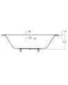 Baignoire VITAL slim 150/160/170/180 cm