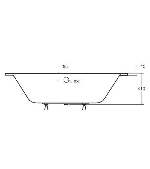 Baignoire VITAL slim 150/160/170/180 cm