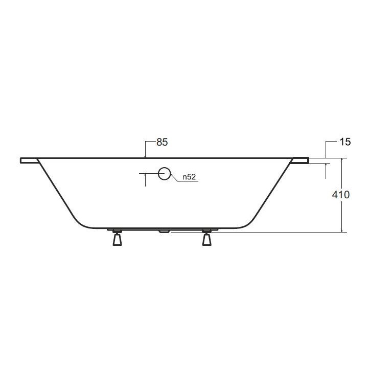Baignoire VITAL slim 150/160/170/180 cm