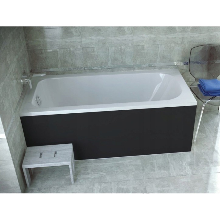 Baignoire CONTINEA 140x70 cm avec tablier réversible noir