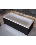 Baignoire MIRANO II avec tablier noir 140/150/160/170 x 70