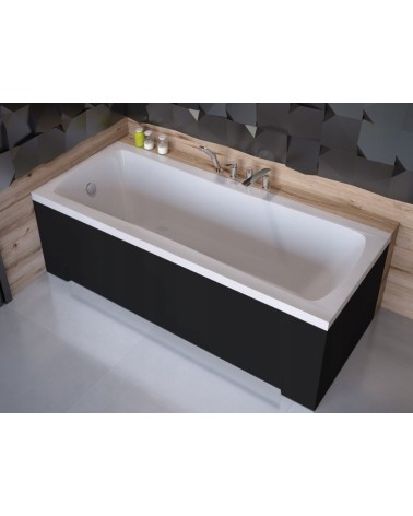 Baignoire MIRANO II avec tablier noir 140/150/160/170 x 70