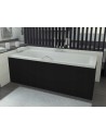 Baignoire VENETO avec tablier noir 140/150 x 70 et 160/170 x 75
