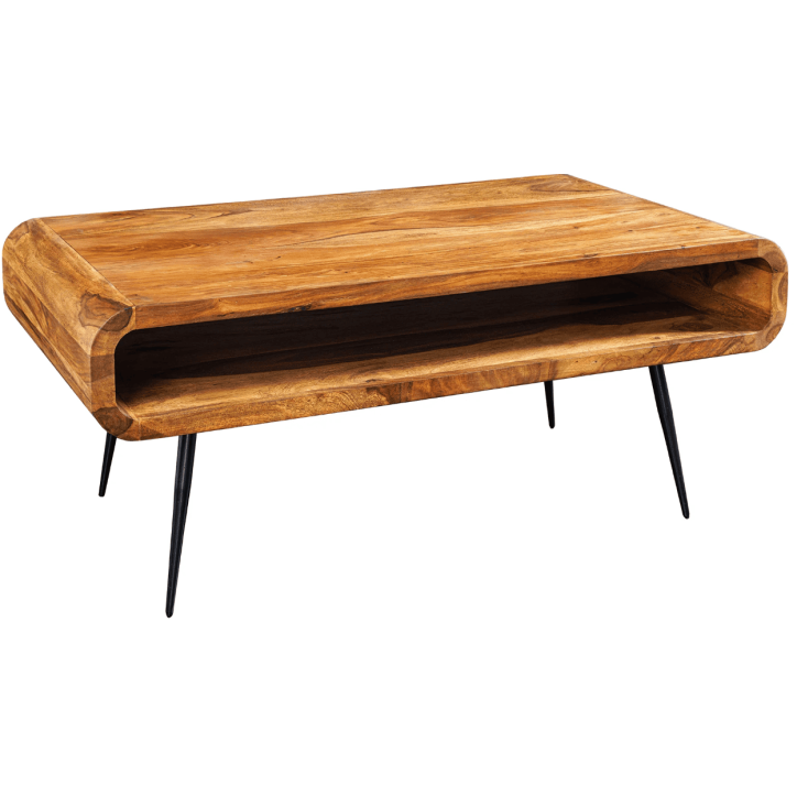 Table basse ALPHA 90 cm finition pierre