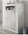 Buffet haut SAMANTHA 2 portes 110x144 cm blanc