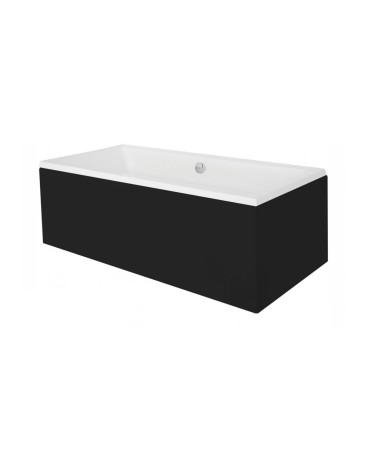 Baignoire QUADRO 170/175/180/190 cm avec tablier noir