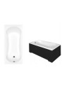 Baignoire VANESSA 130/140/150/160/170 X 70 cm avec tablier noir