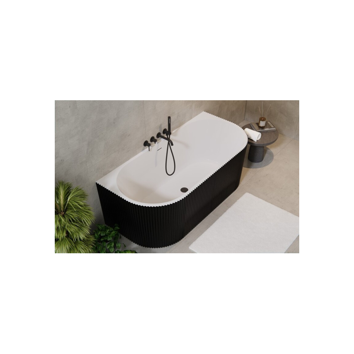 Baignoire LEYA noir et blanc  - 150x75cm