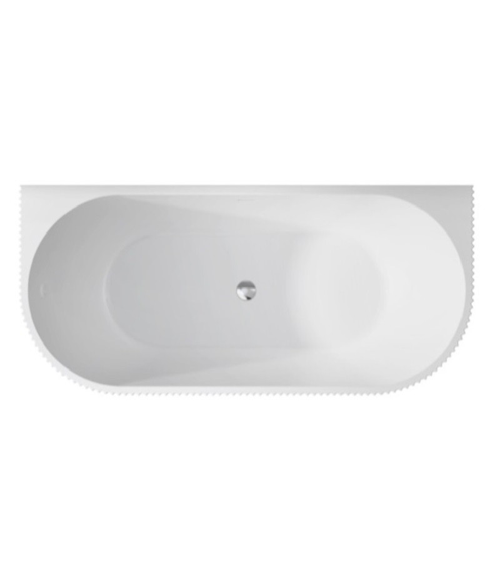 Baignoire autoportante LEYA noir et blanc - 170x78cm