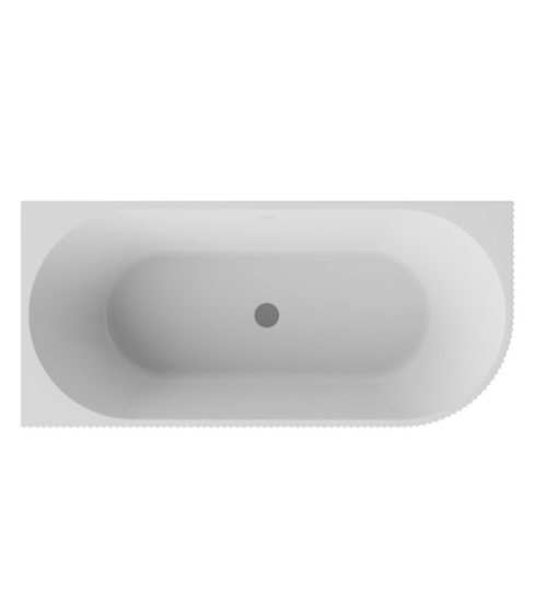 Baignoire Denaya noir et blanc - 150x75cm