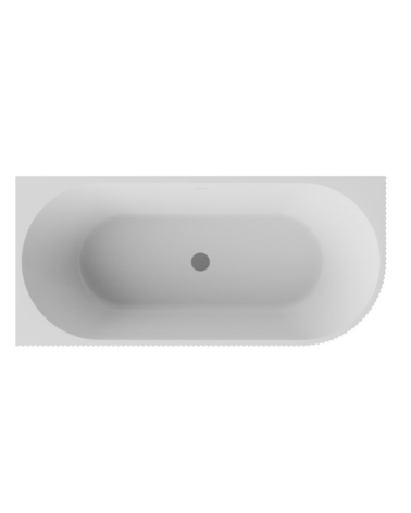 Baignoire Denaya noir et blanc - 150x75cm