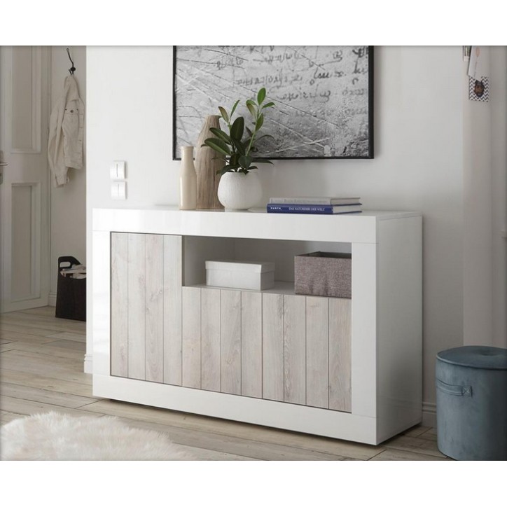 Buffet SAMANTHA 3 portes et une niche 138x86 cm