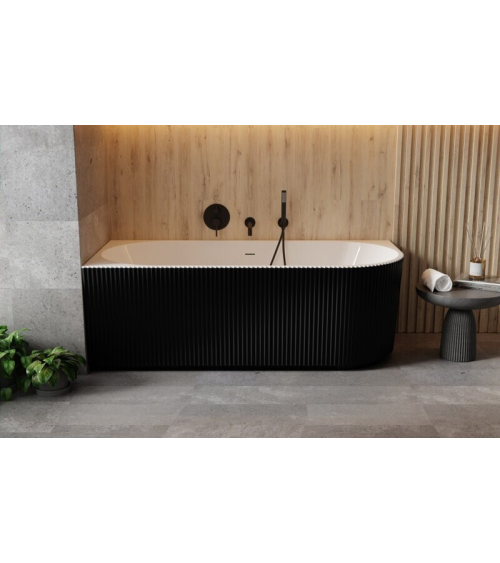 Baignoire Denaya noir et blanc - 150x75cm