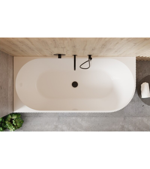 Baignoire Denaya noir et blanc - 170x78cm