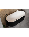 Baignoire Giuliana noir et blanc - 150x75cm