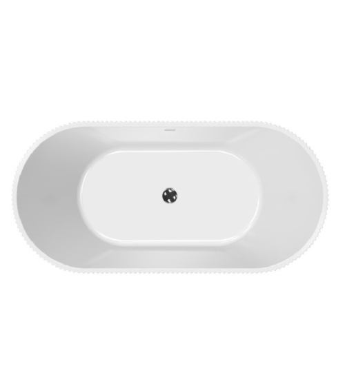 Baignoire Giuliana noir et blanc - 170x78cm