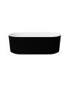 Baignoire Giuliana noir et blanc - 170x78cm