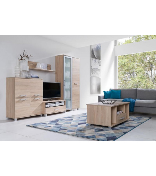 Table basse SONIUM 110cm chêne clair ou wengé