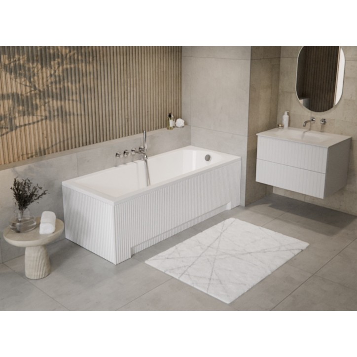 Baignoire Modern rainurée 170x55cm
