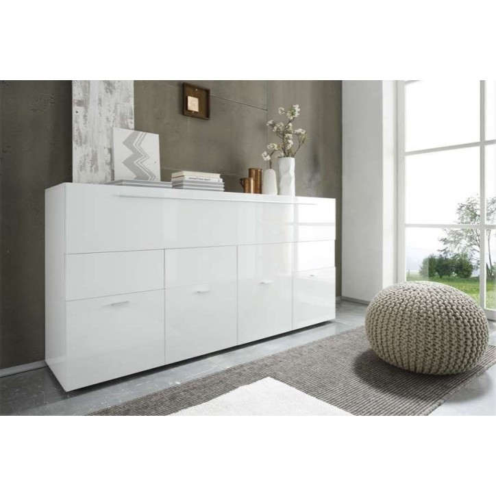 Buffet BIZIANNO blanc 161 cm