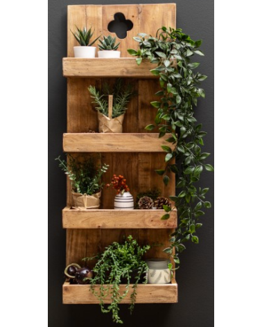 Etagère Hemingway 80cm acajou