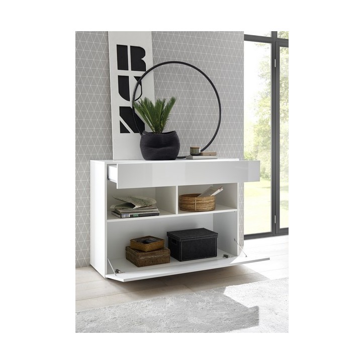 Buffet SOPRANO blanc 111 cm