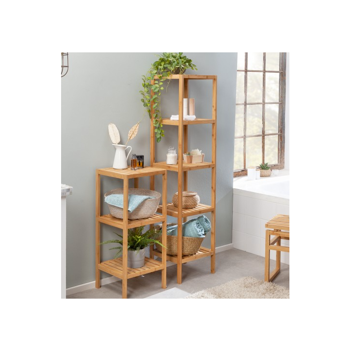 Etagère Bamboo spa 145cm - bambou naturel