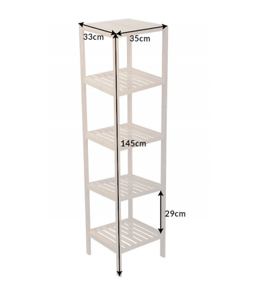 Etagère Bamboo spa 145cm - bambou naturel