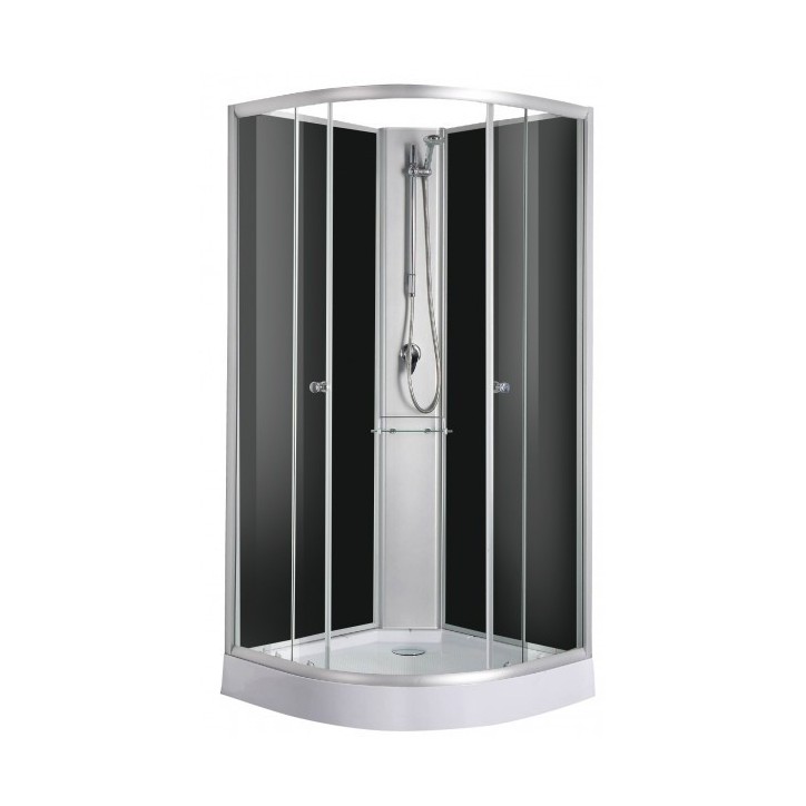 Cabine douche RIO Noir 90 x 90 x 204 cm