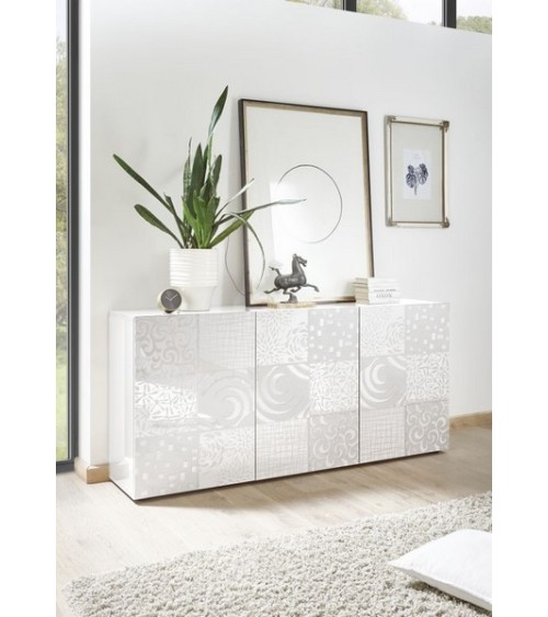 Buffet 3 portes MIREL Blanc 181 cm