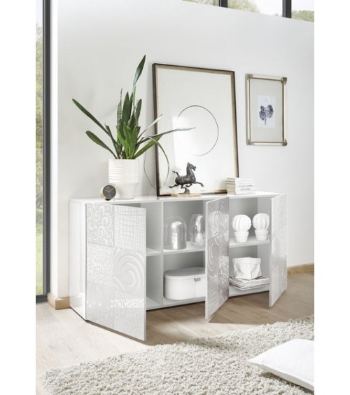 Buffet 3 portes MIREL Blanc 181 cm