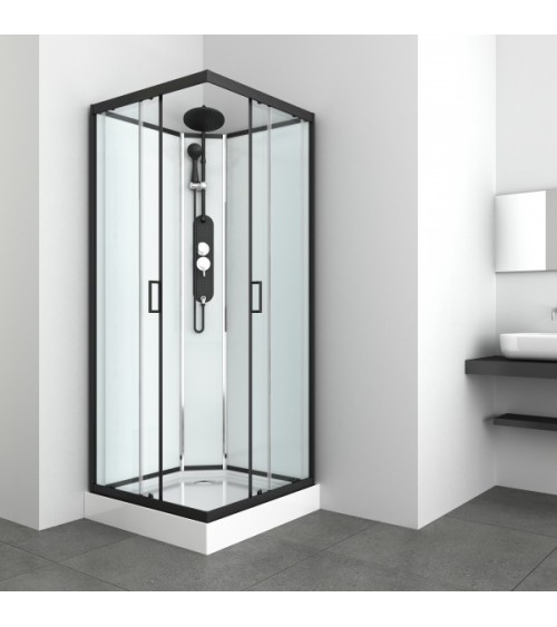 Cabine de douche KINEDA II sans toit 90x90x225 cm montage rapide