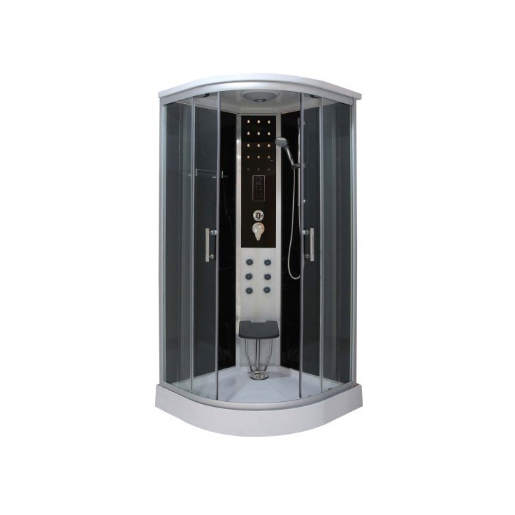 Cabine de douche LEDA  90x90x215 cm NOIR