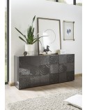 Buffet 3 portes MIREL anthracite 181 cm