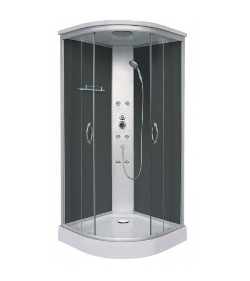 Cabine douche PUNTO Noir 90 x 90 x 209 cm
