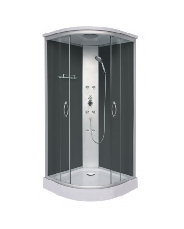 Cabine douche PUNTO Noir 90 x 90 x 209 cm