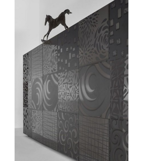 Buffet 3 portes MIREL anthracite 181 cm